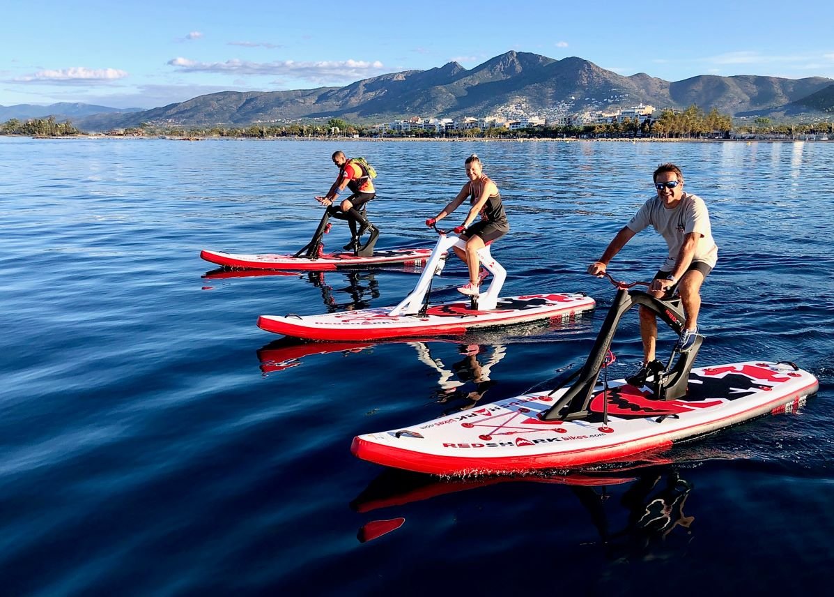 bikes on water